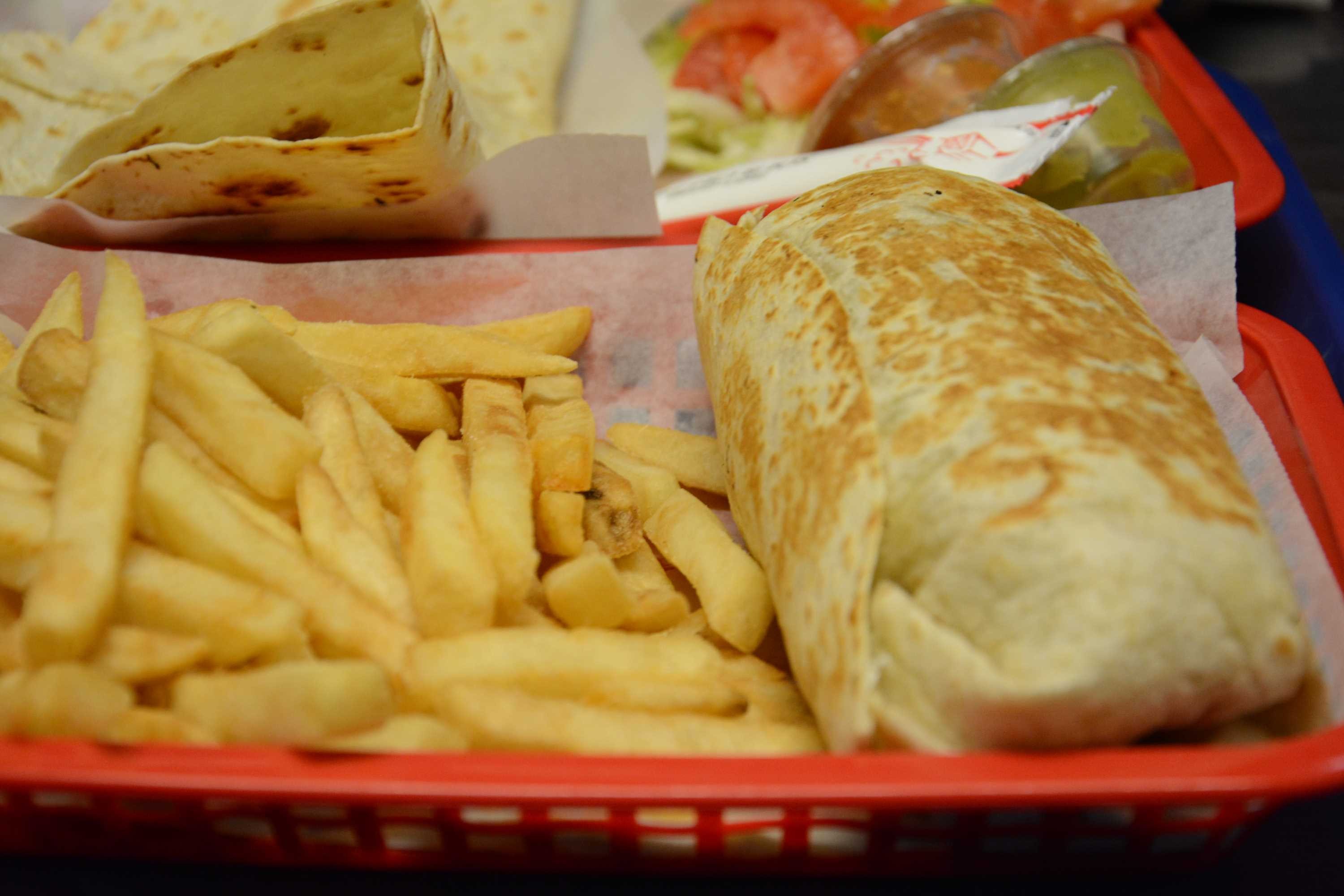 Burrito with Fries